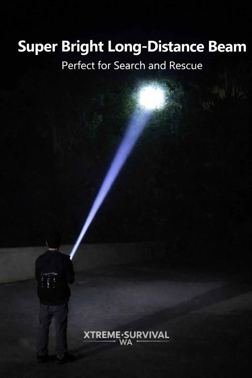 Xtreme Survival Rechargeable LED Torch – Zoom Beam, COB Flood Light