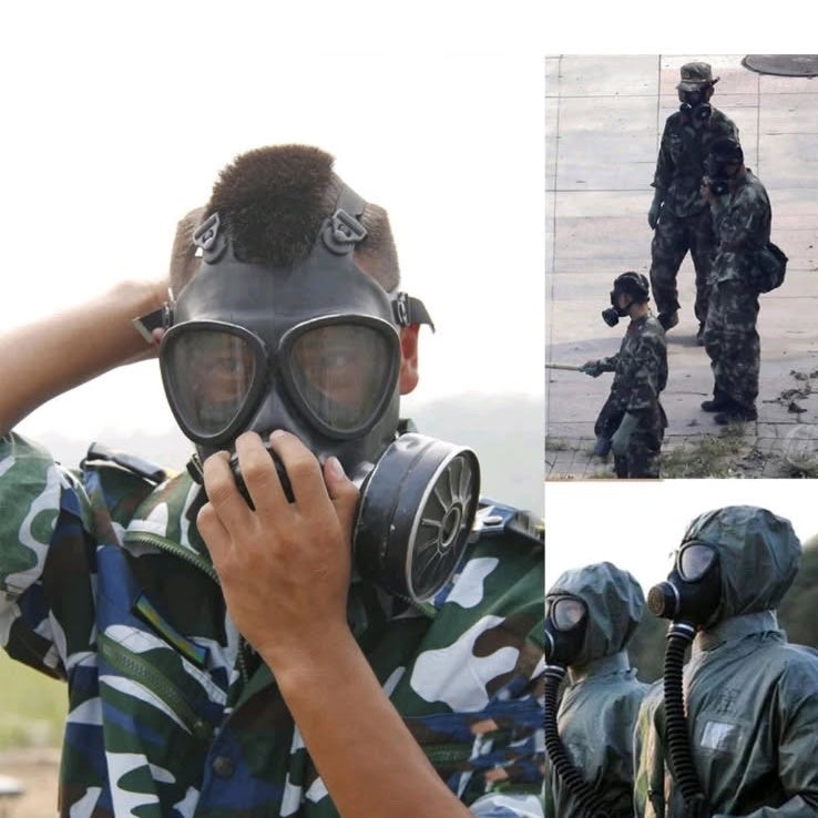 Military Nuclear Chemical Survival Gas Mask with 40mm Filter